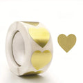 500PCS Gold Heart Sticker,1 Inch Metallic Love Heart Shaped Foil Envelopes Sealing Stickers for Valentine's Day,Christmas Gift Oasis Select 500pcs