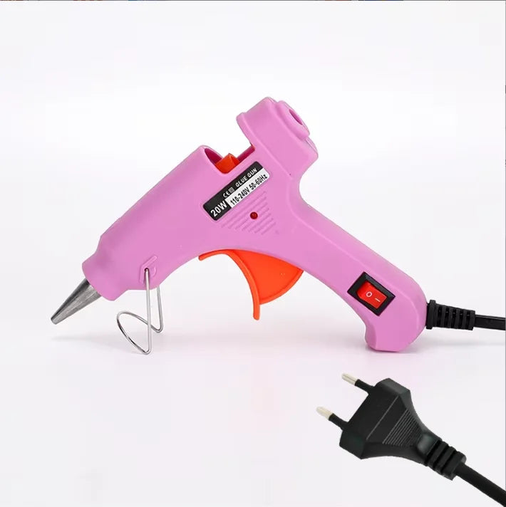 3/1PCS Hot Melt Glue Gun20W Hot Melt Glue Gun Using Glue Stick for DIY Handicrafts, Arts and Crafts, Christmas Gifts, Quick Home Oasis Select EU-pu