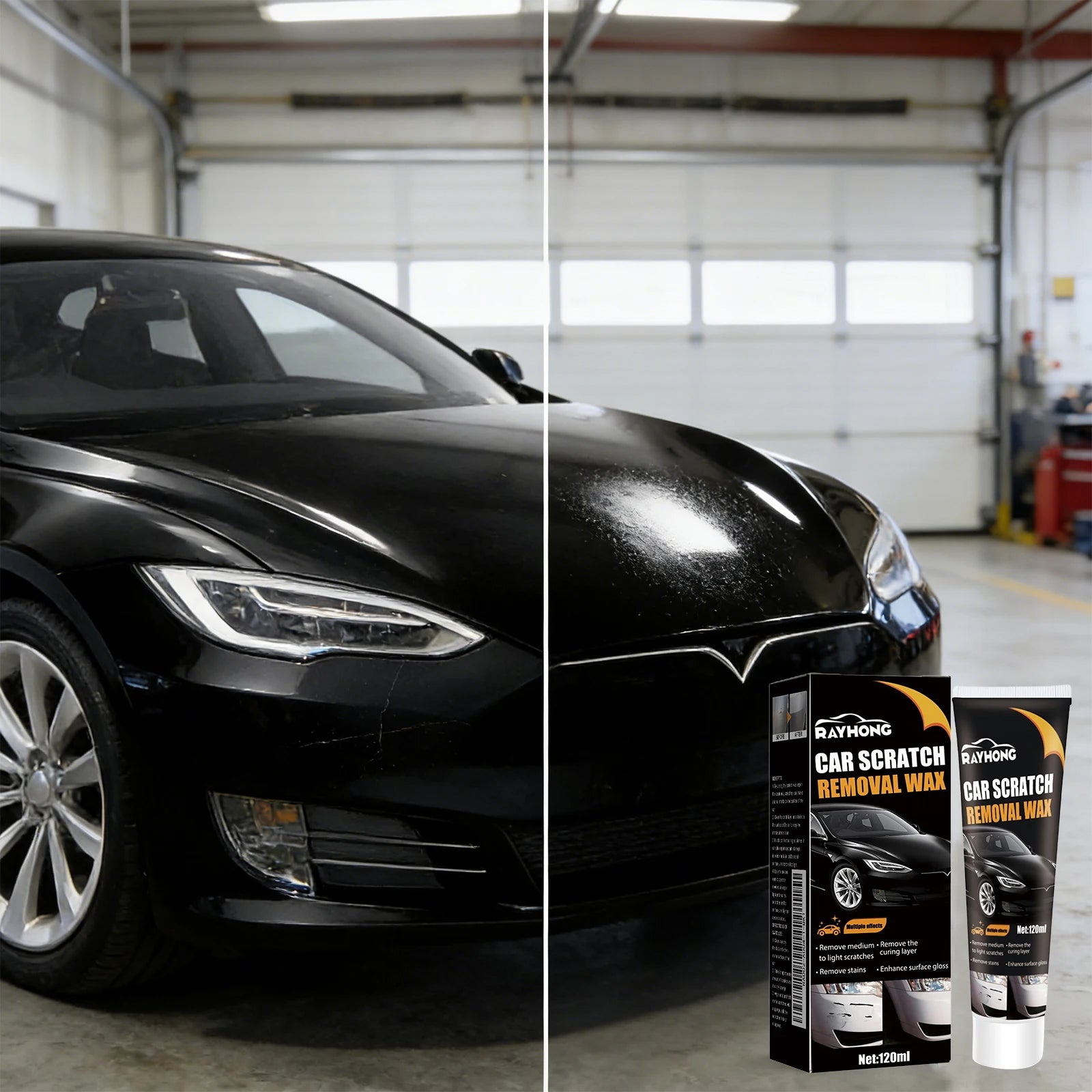 Car Scratch Remover Wax – Paint Protection & Polishing Compound, Restore Shine & Repair Surface Scratches, Auto Body Care Kit Oasis Select