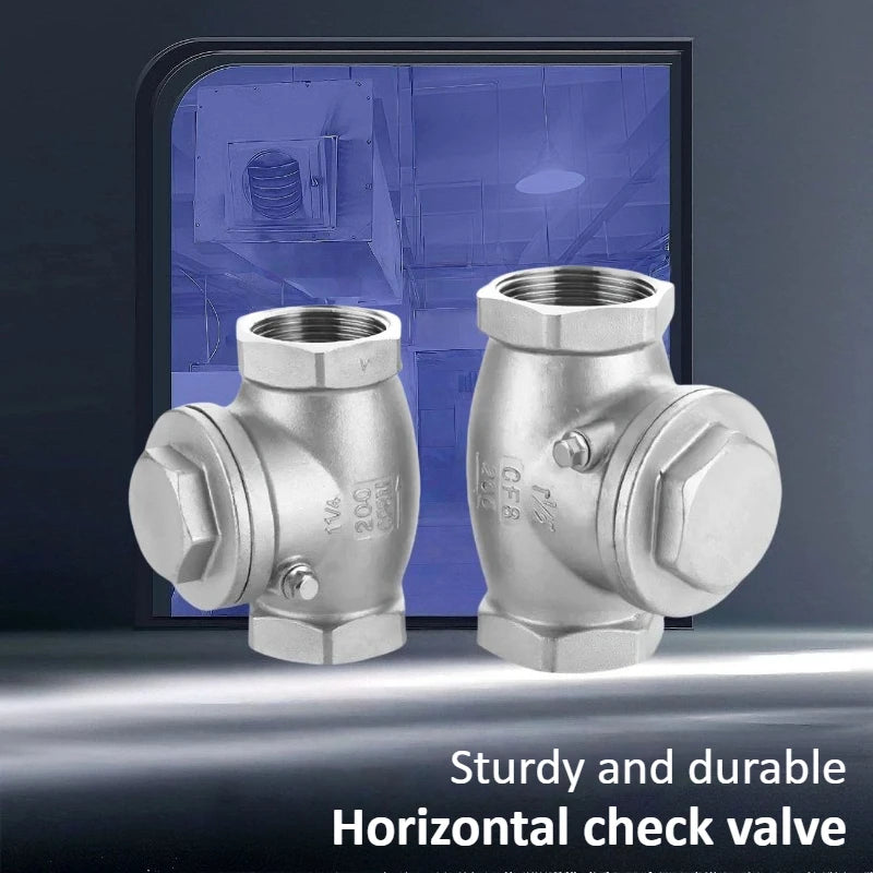 304 Stainless Steel Horizontal Check Valve 2/3/4/6 Point Swing Check Valve Internal Thread Oasis Select