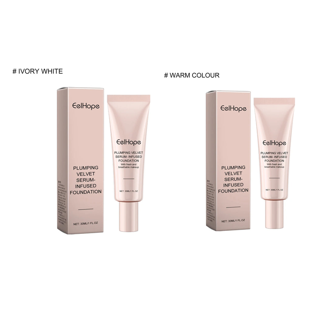 2-in-1 Plumping Velvet Serum-Infused Foundation Makeup Multifunctional Lightweight Magic Color Changing Foundation Cream Matte Oasis Select 2 in 1