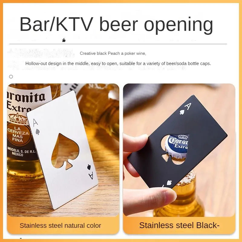20PCS Playing Card Bottle Opener Beer bottle opener Automatic bottle opener Hotel Bars Wine Opener Kitchen Bar Can Opener Oasis Select