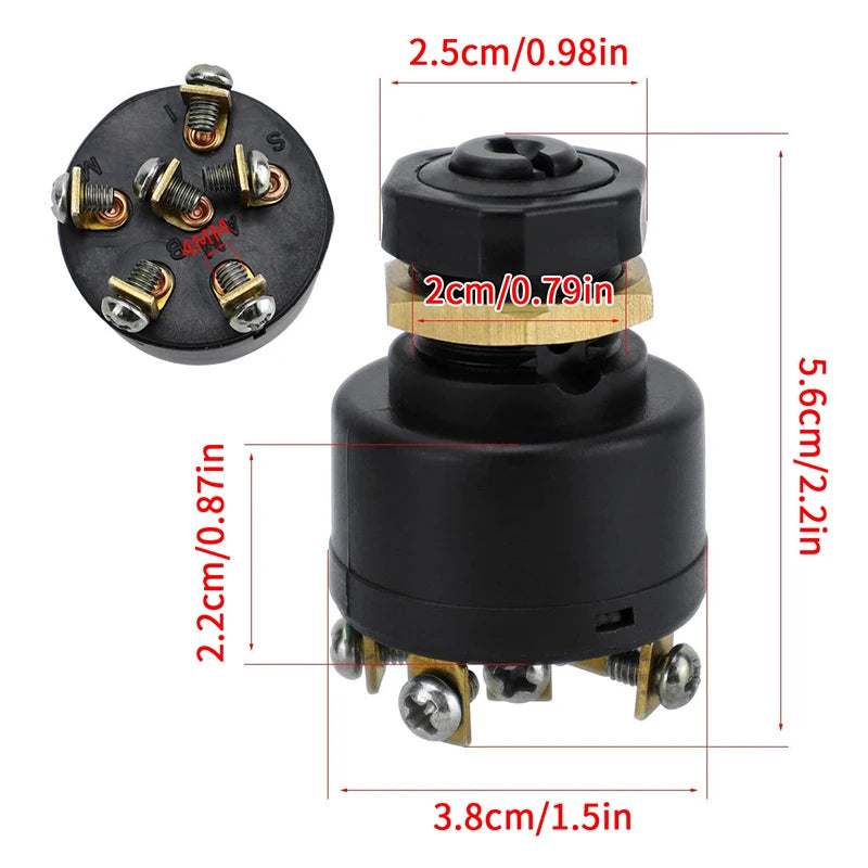 12V 3 Way Ignition Starter Switch With 2Keys For Mariner & Mercury Outboards With A Electric Choke Push To Choke Oasis Select