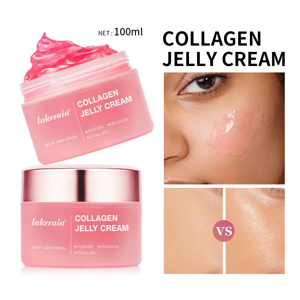 100ml Anti Aging Collagen Face Cream, Niacinamide Moisturizing Hydrating Facial Gel, Skin Tightening Soothing Firming Brightenin Oasis Select 2pcs
