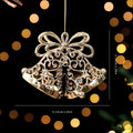 Gold Christmas Tree Ornaments – Angel, Snowflake & Butterfly