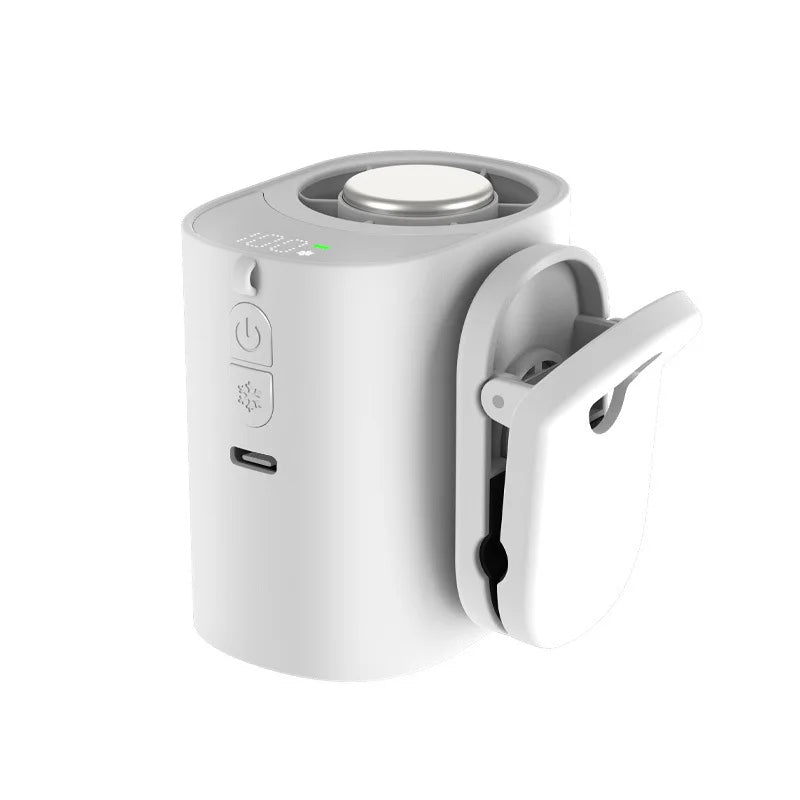 Portable Wearable Waist Fan – USB Clip-On Outdoor Cooling