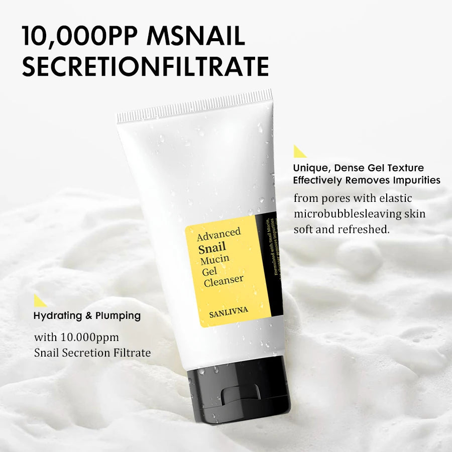 Snail mucus 96 facial essence reduces fine lines, facial cleanser deeply cleans impurities on the face, and moisturizes the skin Oasis Select