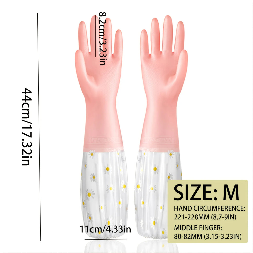 1 Pair Of Thermal Dishwashing Gloves, Thick And Durable, Waterproof Non-slip Oasis Select