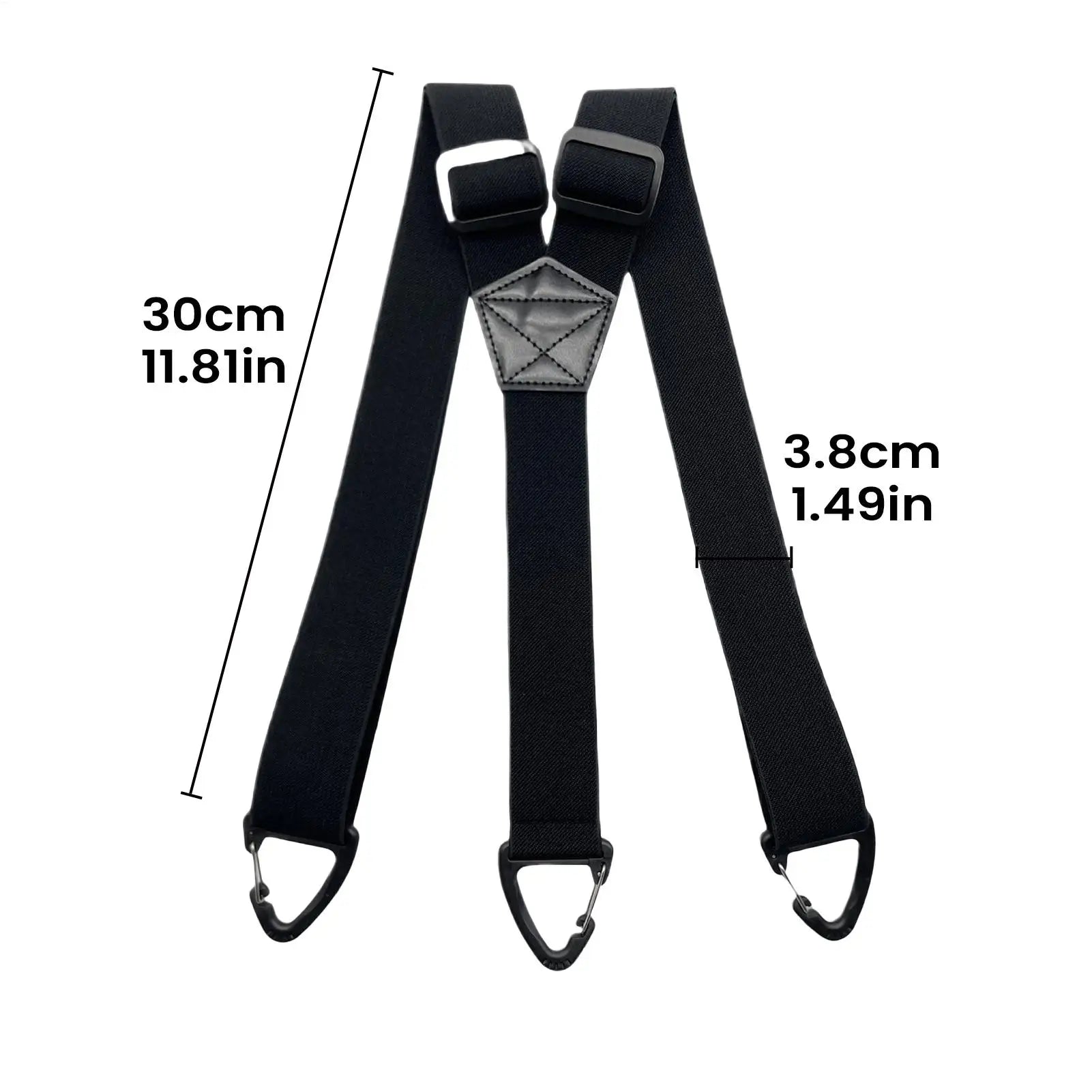1PC Heavy Duty Suspenders For Men Work Biker Outdoor Wide Y-Back With 3 hooks Hook Adjustable Elastic Trouser Braces Strap Belt Oasis Select