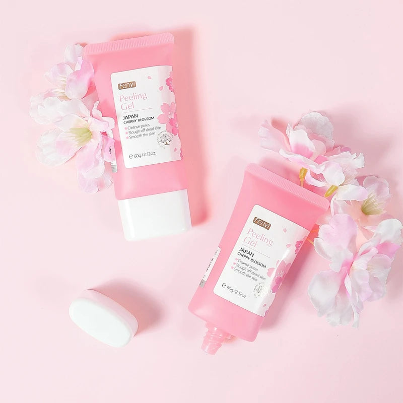 Cherry Blossom Peeling Gel Facial Exfoliating Moisturizing Tender Body Cleansing Skin Care 60g Oasis Select