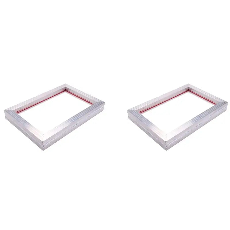 LIKE WISH 2Pcs A4 Screen Printing Aluminum Frame Stretched 120T Silk Screen Polyester Screen For Printed Circuit Board Oasis Select