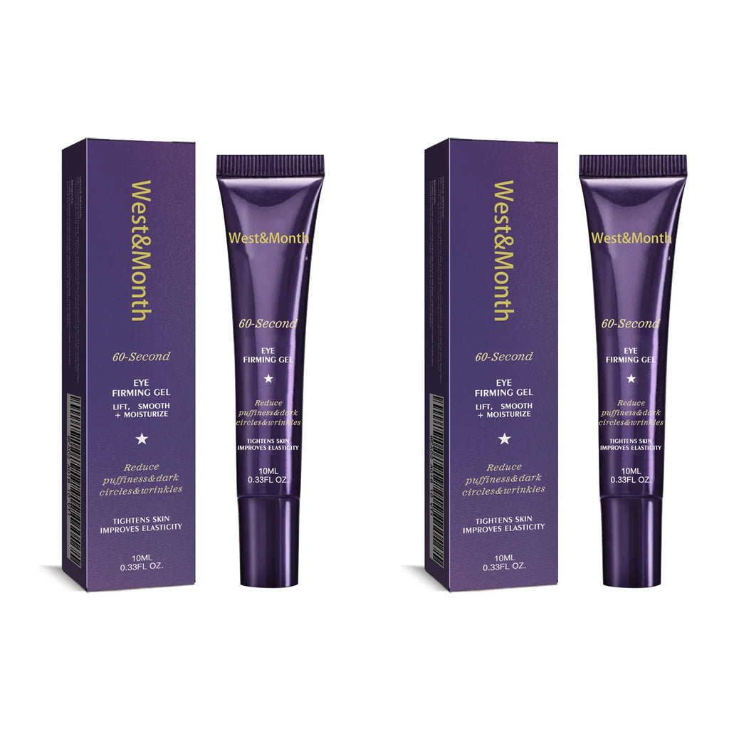 Firming Eye Gel Lighten Fine Lines Dark Circles Lifting Puffy Remover Eye Bags Anti-Puffiness Moisturizing Brightening Eye Care Oasis Select 2 x 10ml Boxed