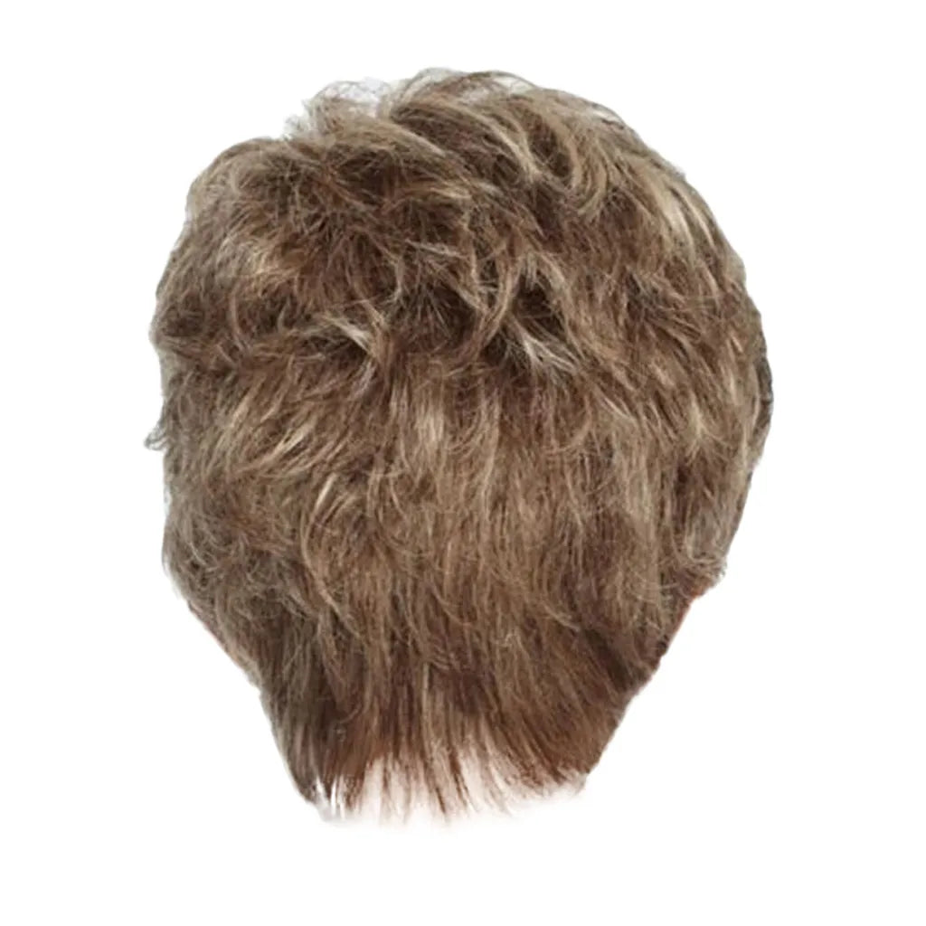 Wigs for Women Natural Synthetic Short goldenLayered Hair Wig with Fluffy Bangs Afro Daily Heat Resistant Oasis Select