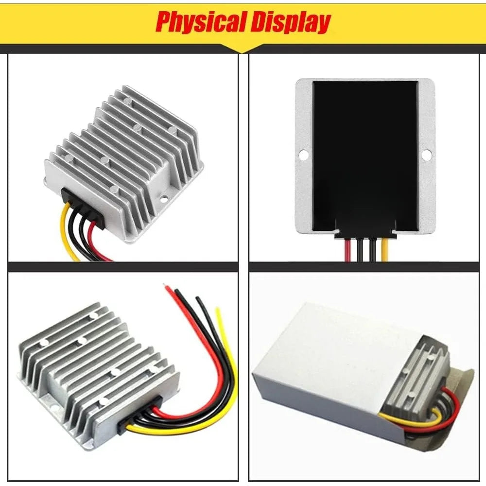 DC 12V Step Up to 24V Converter 5A Voltage Regulator Power Converter Waterproof Module Reducer for Golf Cart Club Car LED Light Oasis Select