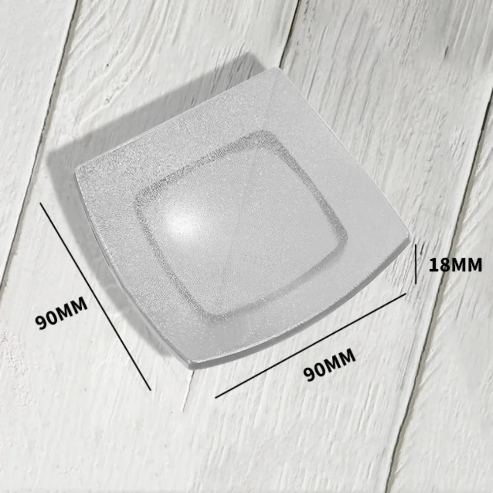 Square Arch Black Soap Dish Soap Tray Soap Holder Hotel Mini Soap Organizer Home Restaurant Bar Countertop Soap Box Containers Oasis Select transparent