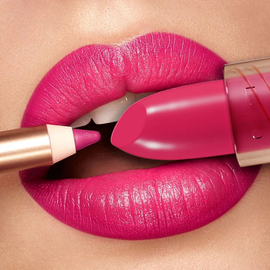 KAFURUX Nude Matte Lipstick Lipliner Pen – Waterproof Lip Tint