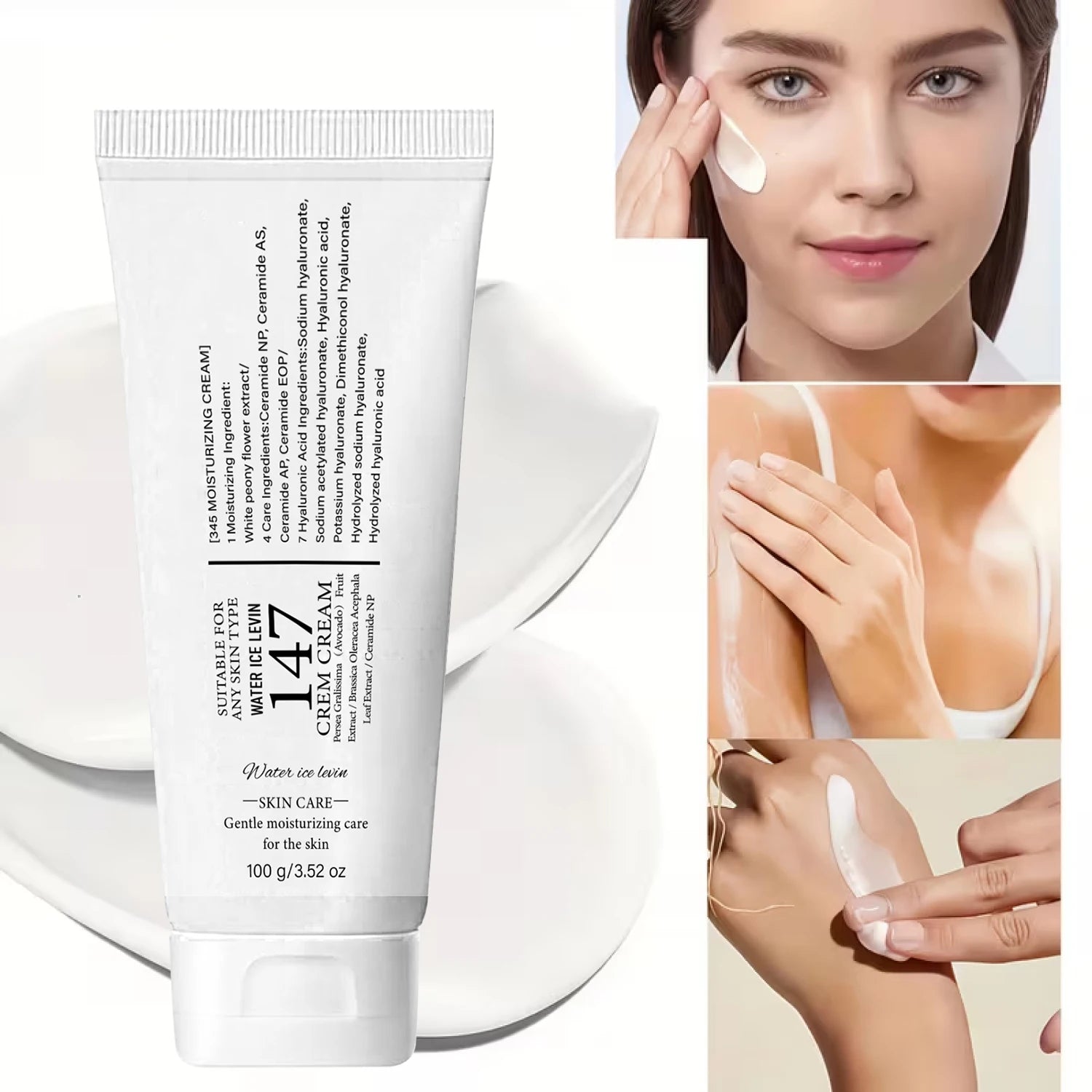 147 Moisturizing & Firming Face Cream – Hyaluronic Acid & Aloe Face Moisturizer Cream Oasis Select