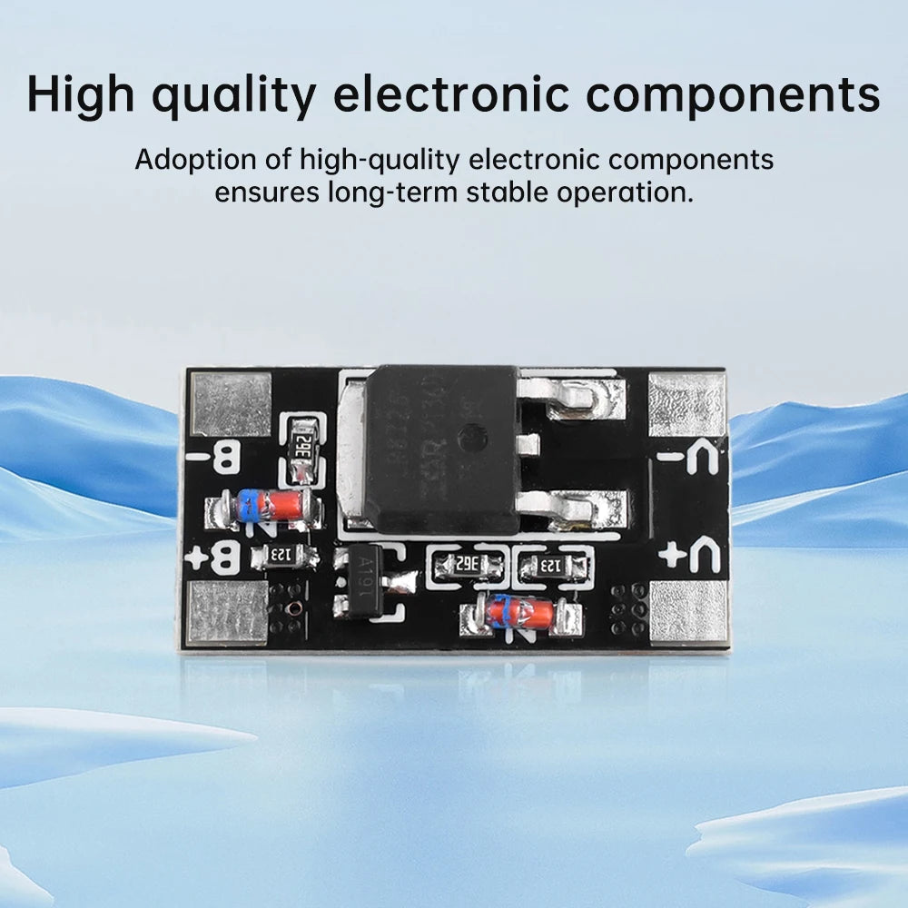 12A Battery Capacitor Positive and Negative Reverse Connection Protection Board 3V-28V 12A Anti-reverse Connection Module Oasis Select
