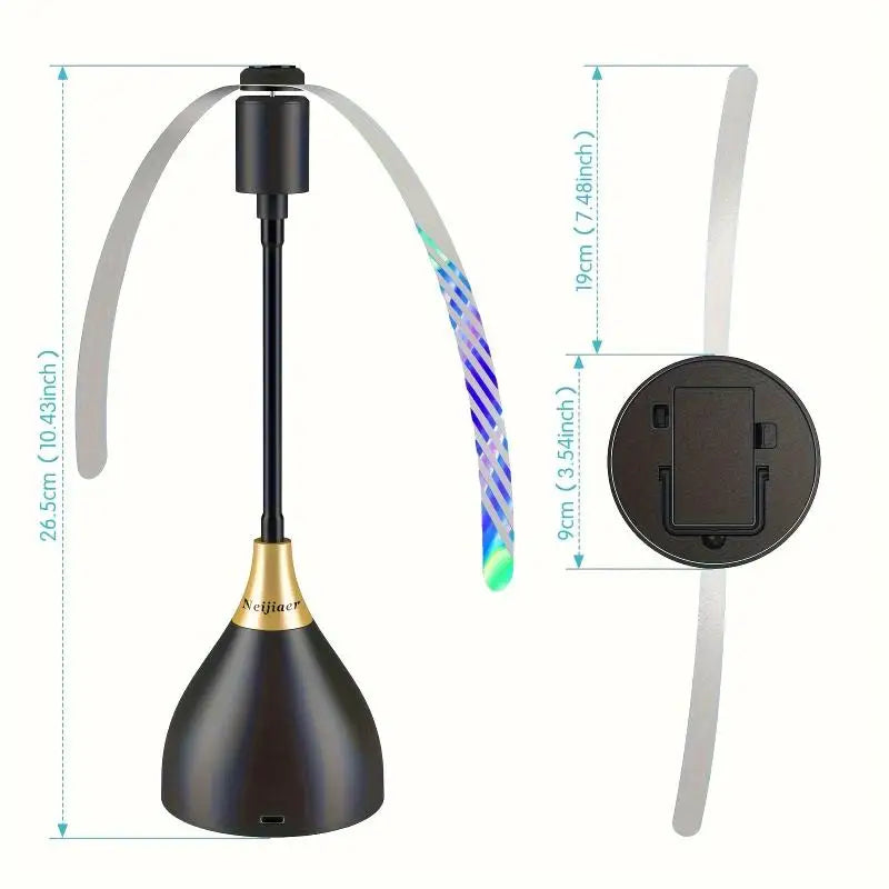 1pcs Fly Fans For Tables Effective Fly Repellent Fan Keeps Flies Away With Soft Blades USB Picnic BBQ Party Fly Fans Oasis Select 1PC