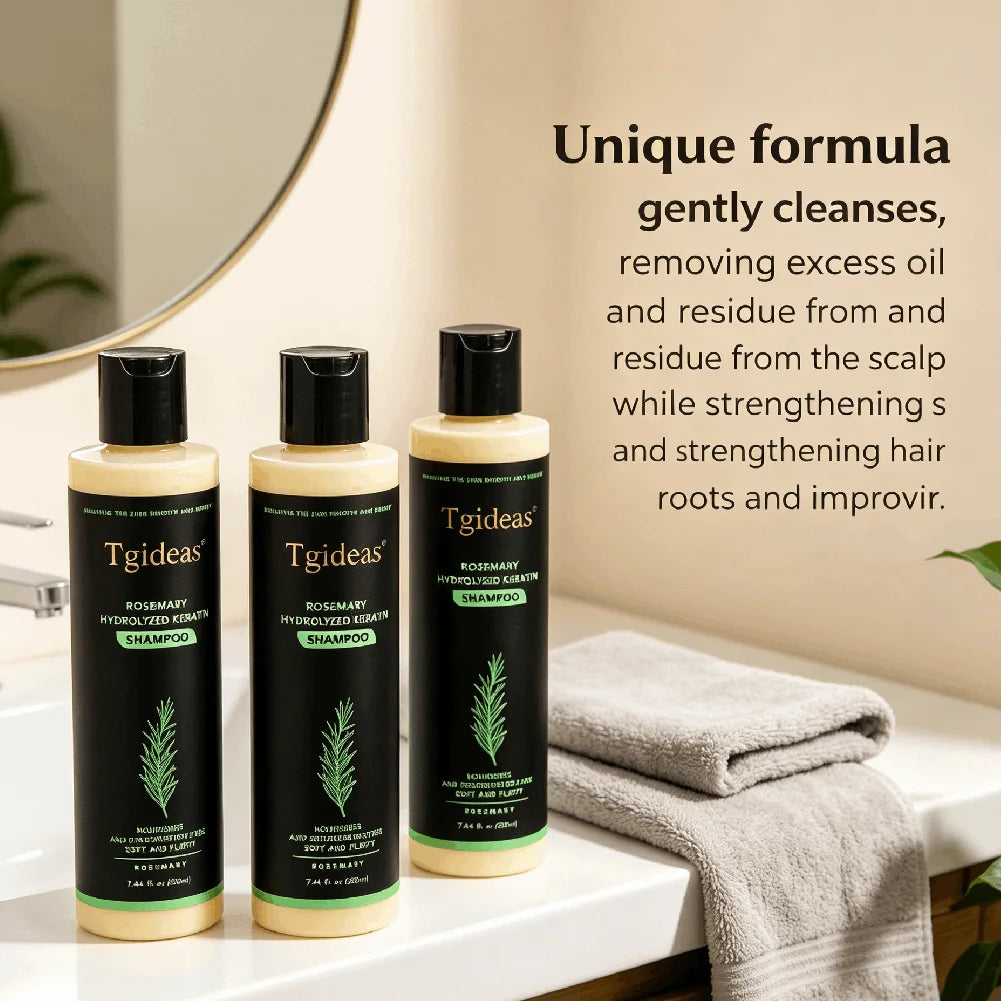 Rosemary Hair Growth Shampoo Organic Rosemary Oil Deeply Nourish Hair Follicles Promote Scalp Blood Circulation Reduce Hair Loss Oasis Select