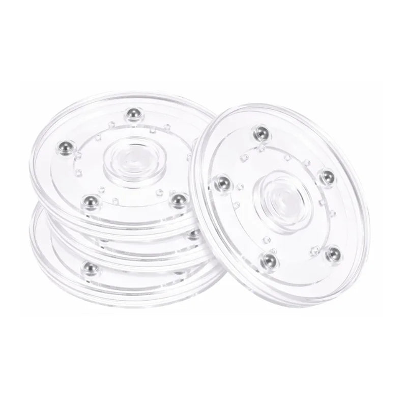 Turntable Acrylic 360 Rotating Display Stand Transparent Round Base Lazy Susan Jewelry Decor Swivel Plates Furniture Hardware Oasis Select