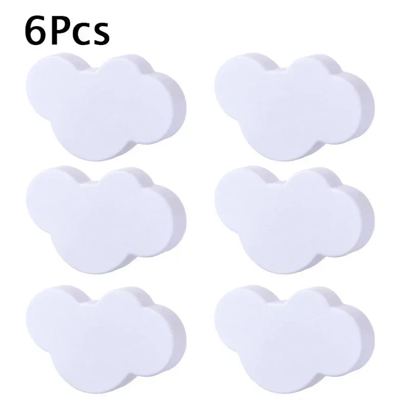 2/4/6/10Pcs Cartoon Furniture Handles Children Room Knobs Handles for Cabinets Drawer Pull Handle Door Knob for Cabinet Pulls Oasis Select white 6pcs 54x36mm