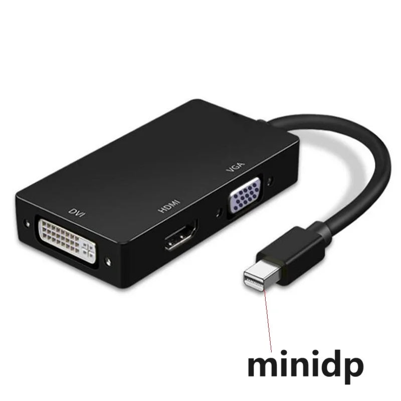 1080P Displayport DP TO HDMI-Compatible DVI VGA Adapter HUB For Projector TV Laptop PC Display Port Converter Connector cable Oasis Select MiniDP