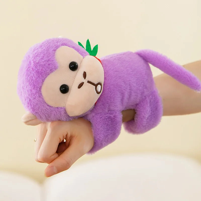 Panda Tiger Papa Ring Bracelet Plush Toy Arm Decoration Doll Curtain Rope Gift Oasis Select Purple Monkey 20cm