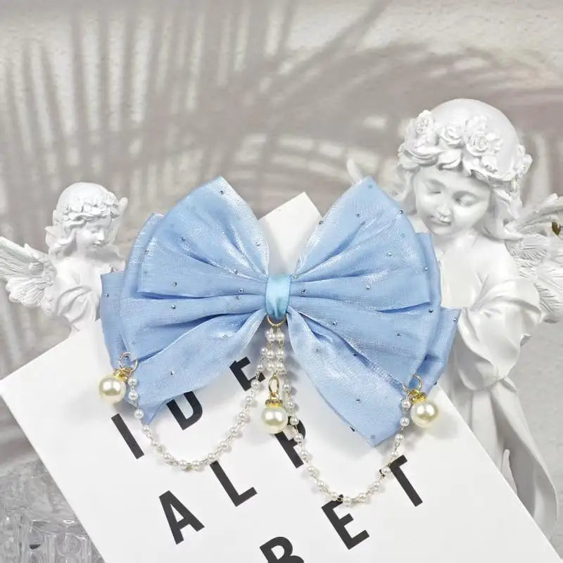 Rhinestone Bow Hair Clip for Girls – Princess Party Accessory Girls Hair Clip Oasis Select A2