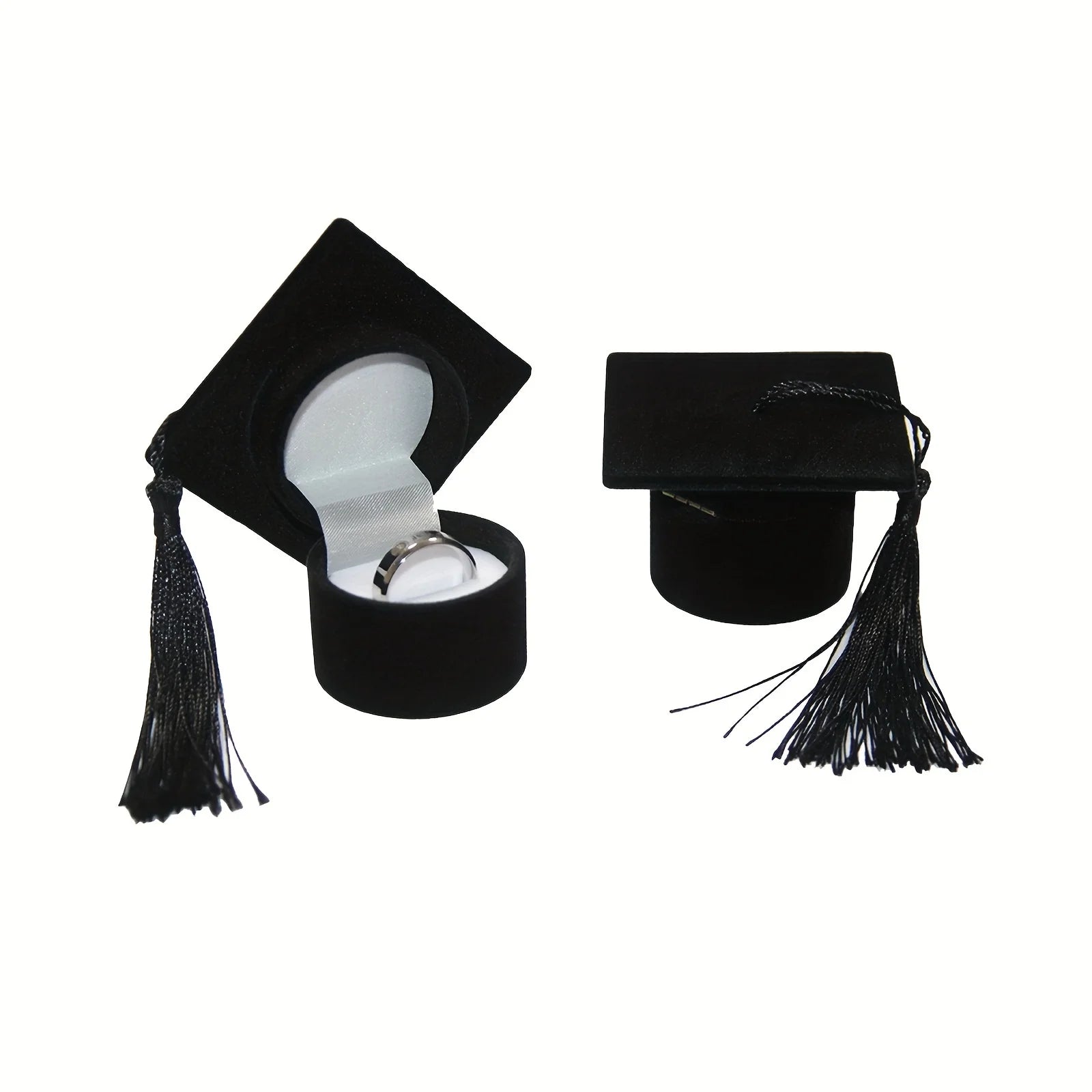 Graduation Cap Shaped Jewelry Storage Box,Graduation Season Proposal Mini Ring Box,Perfect Gift for Bachelor and Campus Souvenir Oasis Select