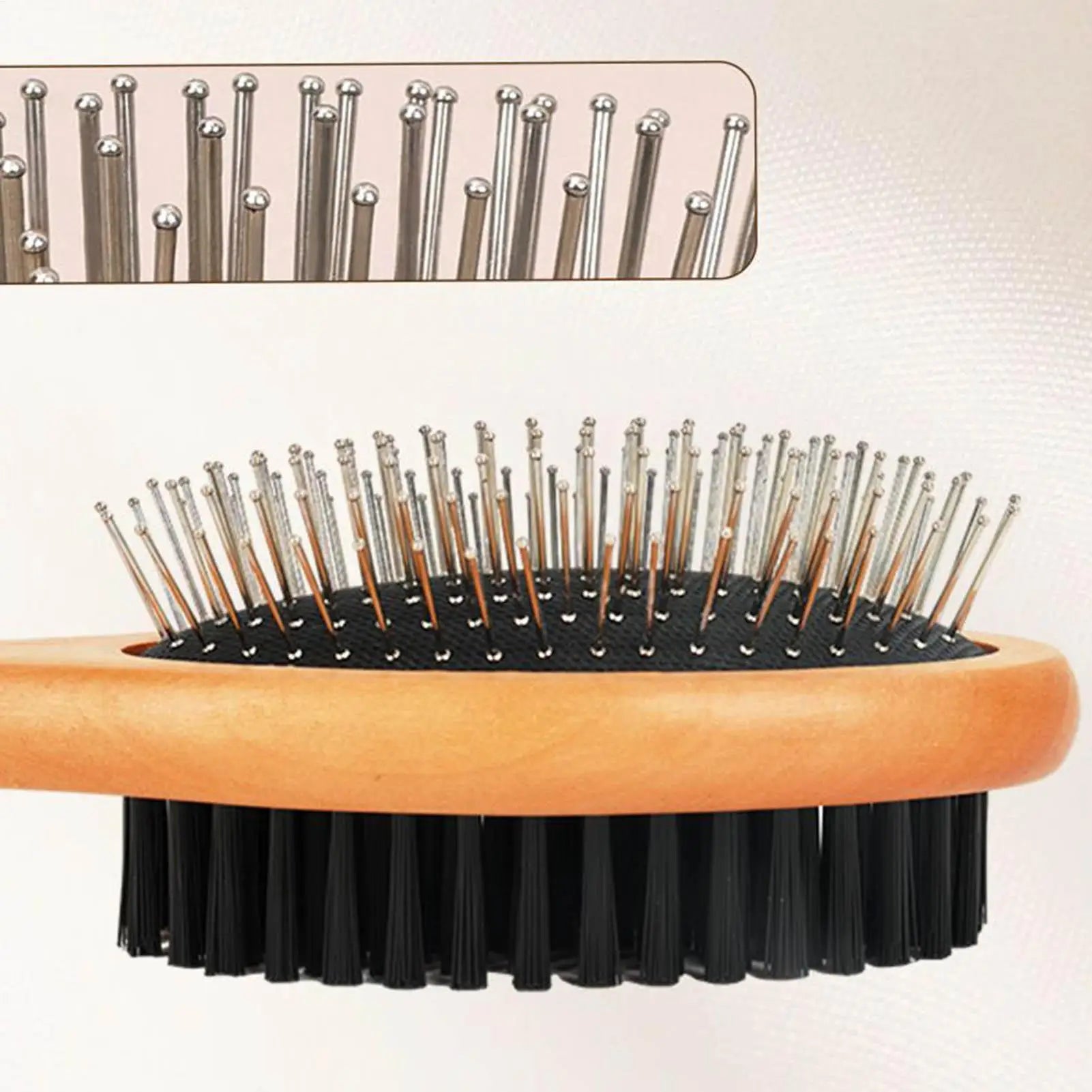Pet Grooming Brush Double-sided Brush Comb Stainless Steel Needle Bristles Hair Brush Grooming Hair Remover Brush Pet Supplies Oasis Select