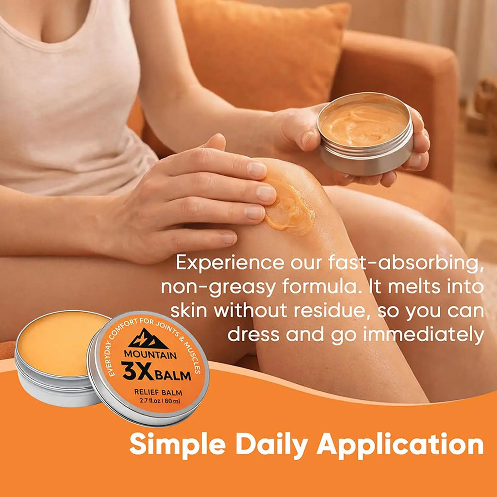 Mountain 3X Soothing Balm – Organic Arnica & Camphor Cream Soothing Body Balm Oasis Select