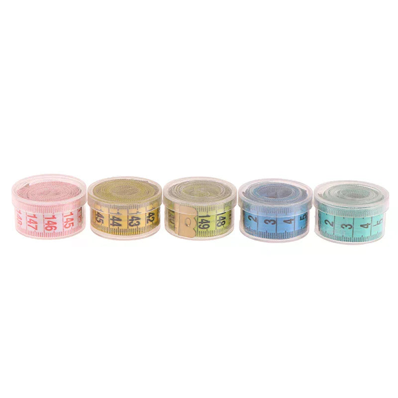 Sewing Measuring Tape Soft Random Color 150cm/60" Body Measuring Ruler Sewing Tailor Tape Measure Centimeter Meter Oasis Select