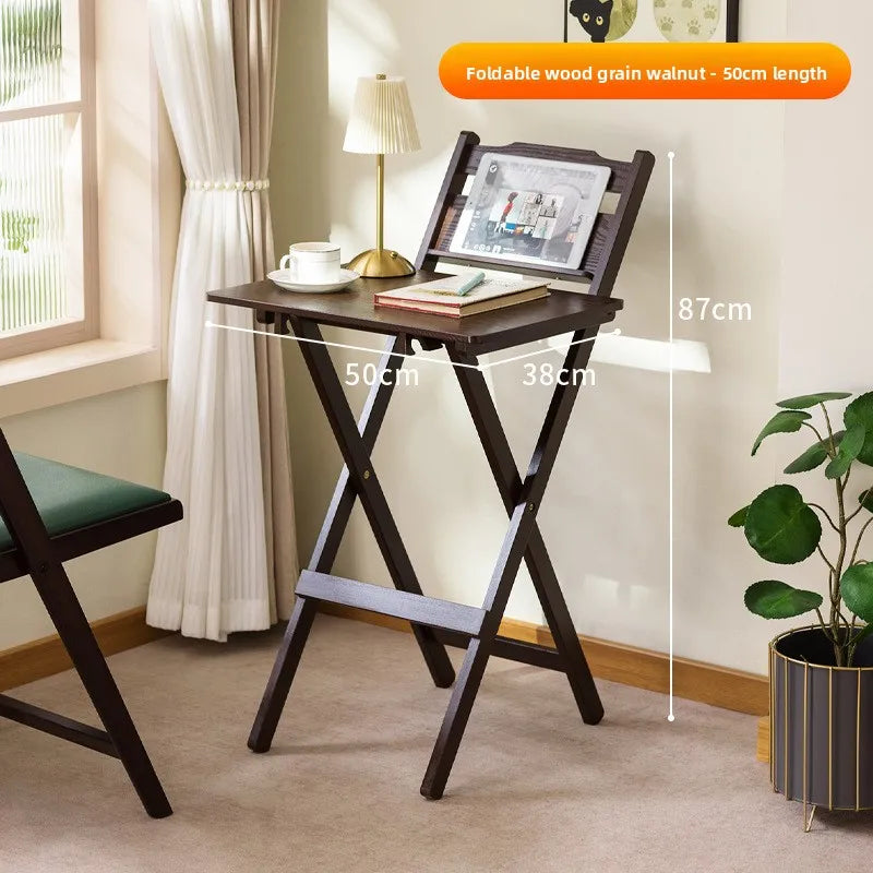 Installation-free folding table, desk, children's study table, adjustable height, writing table, student home bedroom desk Oasis Select Coffee small