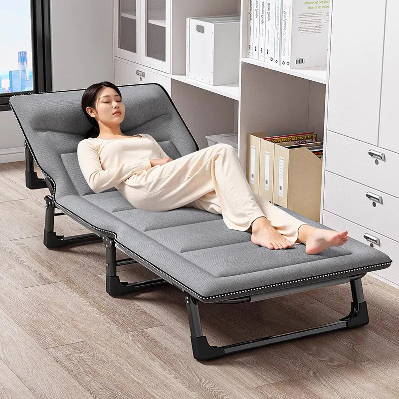 Single folding bed office lunch break artifact sleeping back chair can be placed flat hospital escort bed outdoor camp bed Oasis Select