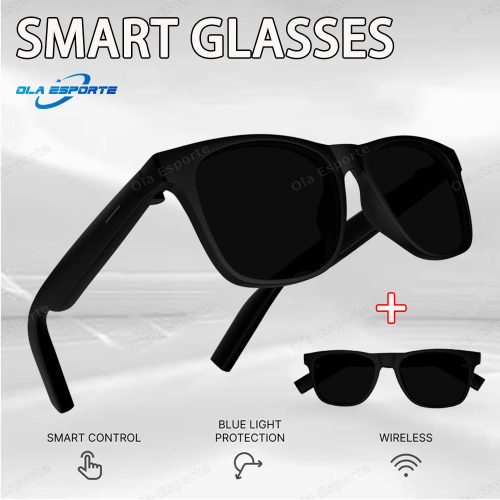 AI Smart Glasses Bluetooth 5.3 | UV Sunglasses & Voice Control