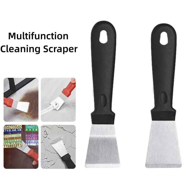 Stainless Steel Putty Knife Scraper Shovel Cleaning Scraper Paint Tools Refrigerator Defrosting Labels Glass Cleaning Shovel Oasis Select