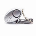 130DB Personal Security Alarm Emergency with LED Buckle Key Lights Emergency Safety Alarm for Women Men Children Elderly Oasis Select Silver