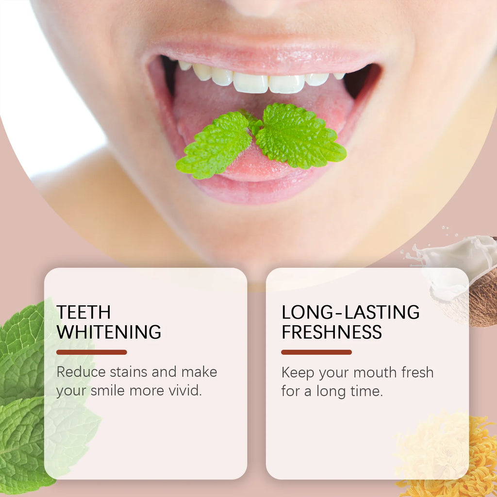 Coconut Oil Toothpaste: Freshens Breath, Nourishes Gums and Enamel, Family Oral Care Toothpaste Oasis Select