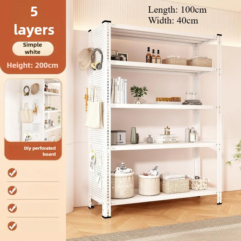 Shelves with holes and plates Household shelves Shelves Multi-layer floor Oasis Select Five floors 200