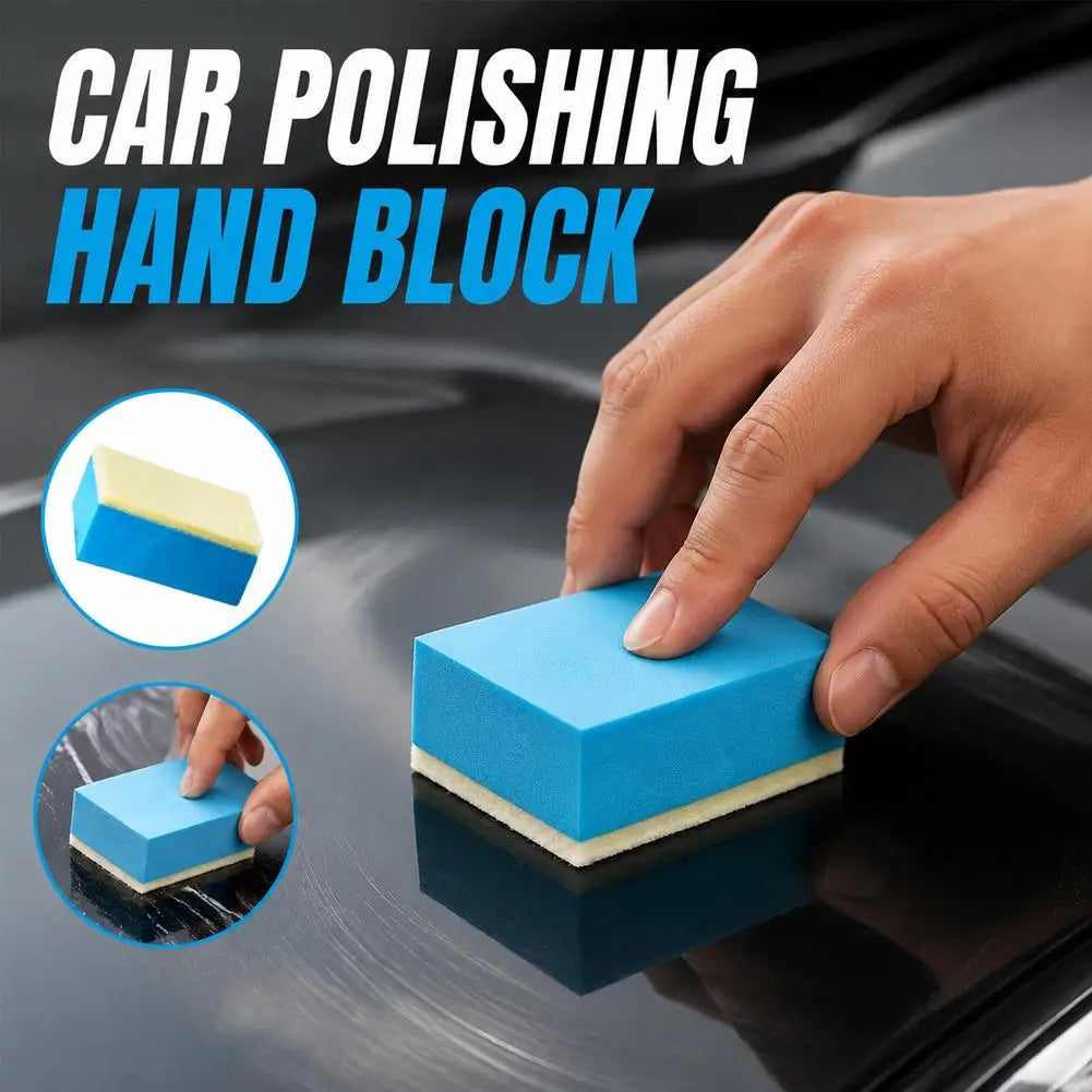 Car Glass Oil Film Remover Wool Felt Polish Sponge Pad