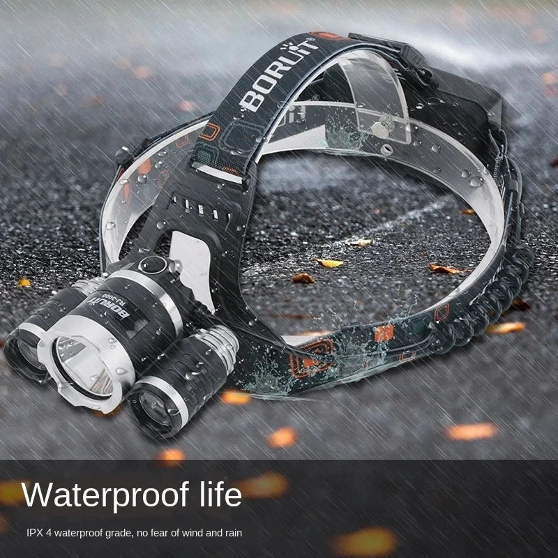 Super Bright Led Headlamp Use 18650 Battery Rechargeable Fishing Headlight Outdoor Hunting Camping Waterproof Head Light Oasis Select