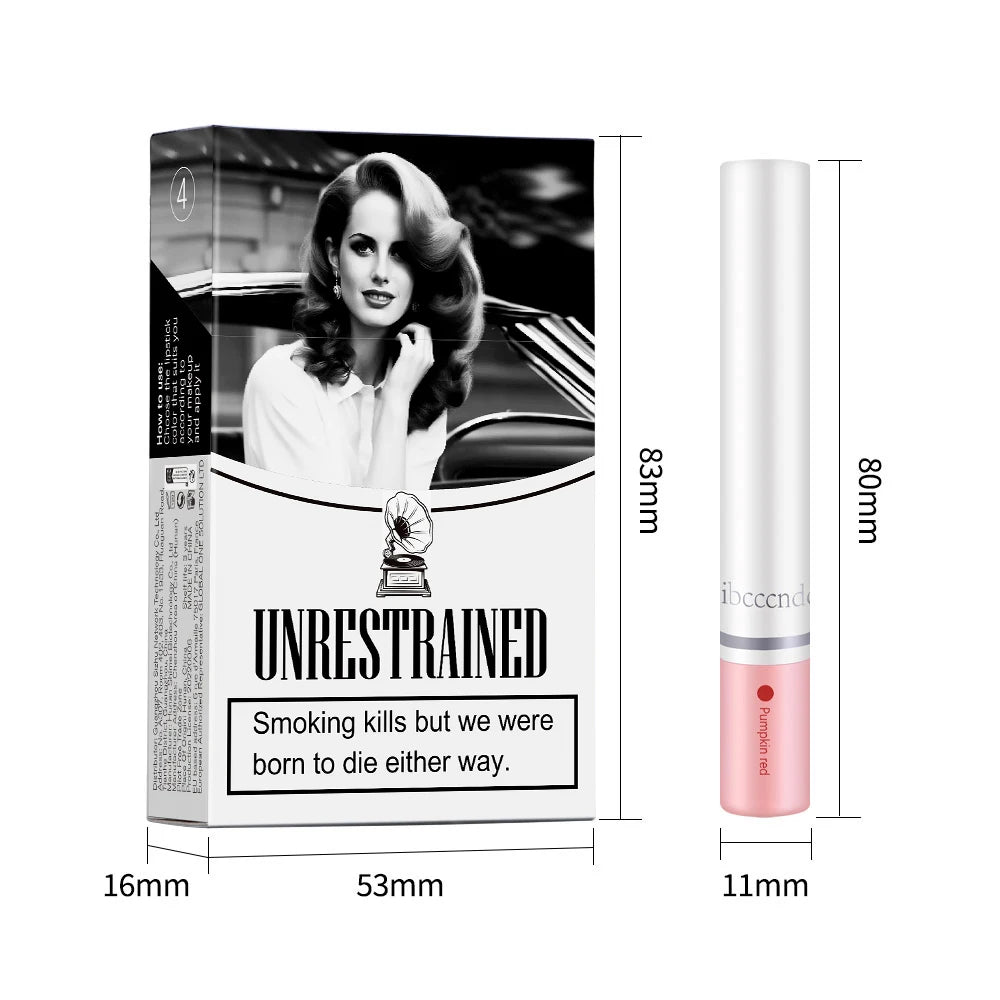 Colors Cigarette Lip Gloss Set Velvet Matte Waterproof Long-lasting Lip Non-Stick Cup Cigarette Lipstick Makeup For Women Oasis Select