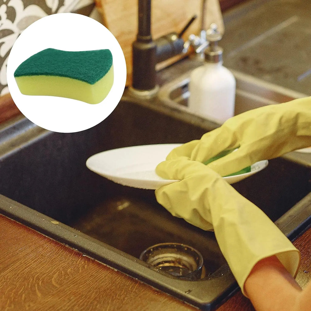 24pcs Highly Absorbent Cleaning Sponges Individually wrapped Pot Rust Stain Sponge Brush Kitchen Grease Cleaner Household Oasis Select