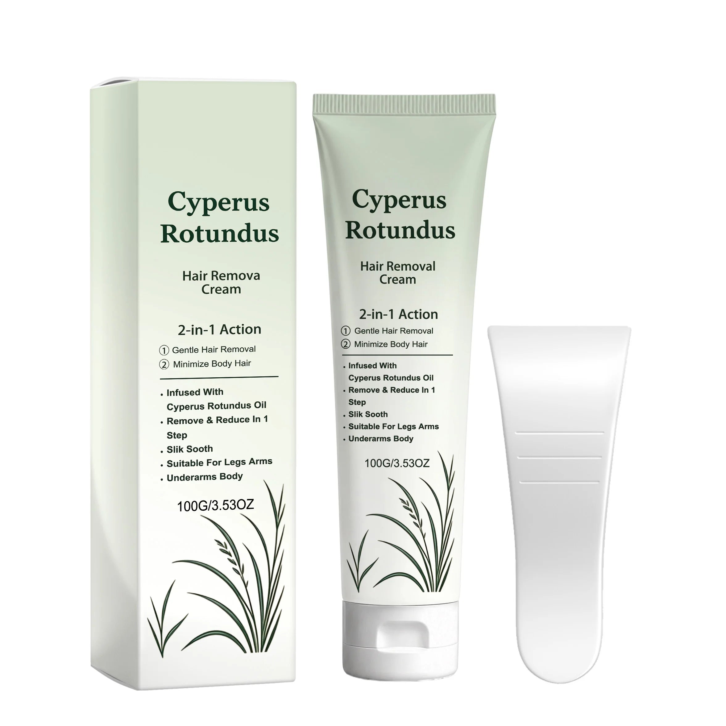 Cyperus Rotundus Hair Removal Cream – Gentle Depilatory 100g