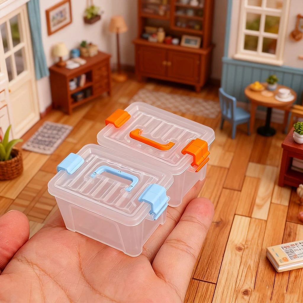 5/10 PCS Mini Storage Boxes Dollhouse Miniature Container Warehouse Scene DIY Photography Props Home Decor Organization New 2026 Oasis Select