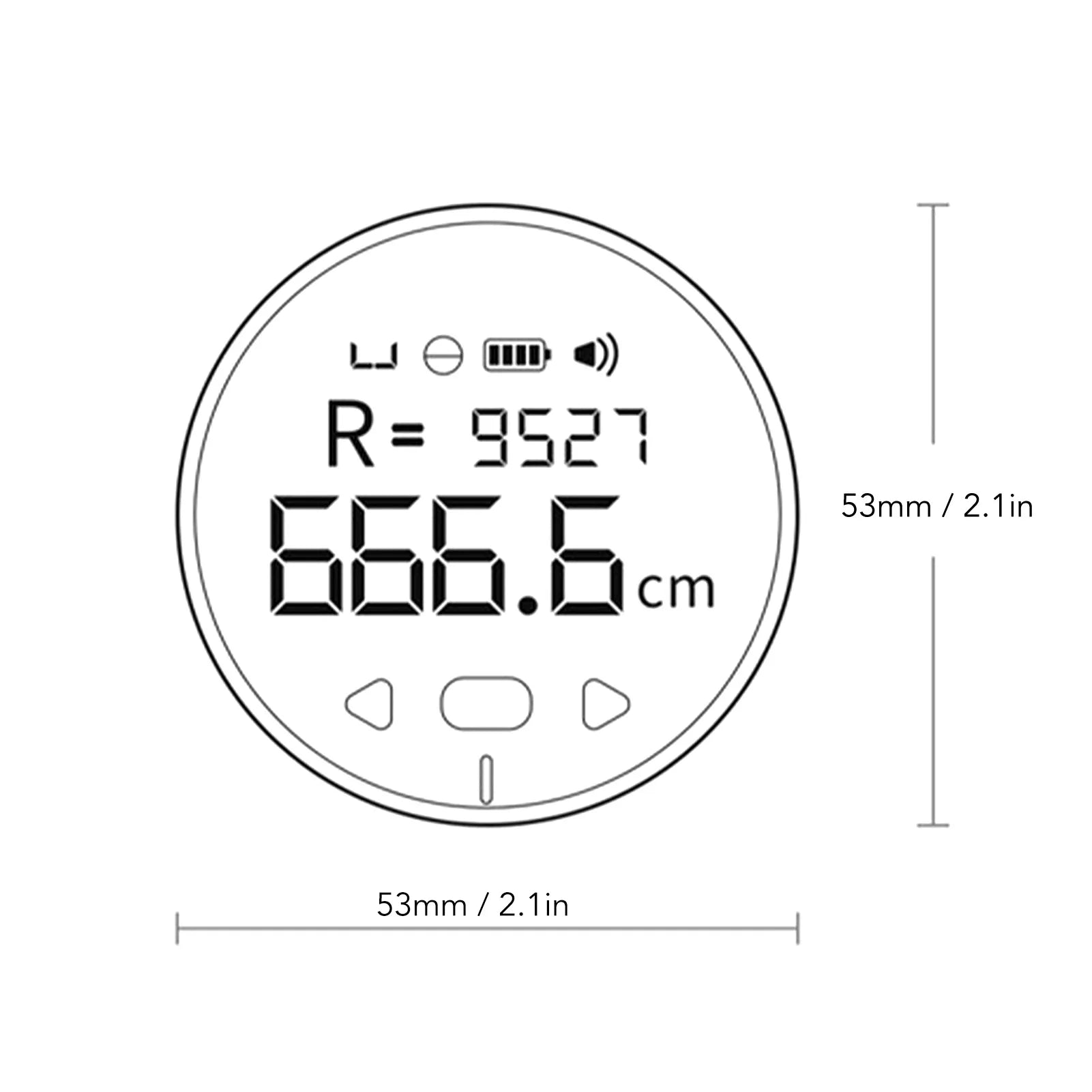 Digital Display Roller Ruler 328ft 3 Measurement Units Electronic Digital Tape Measure with LCD Display for Diameter Odd Shape Oasis Select