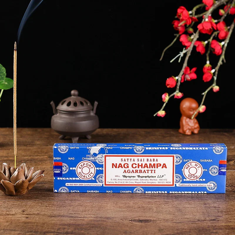 Satya 5box /2box India Sandalwood Incense Household Bedroom Toilet Bathroom NAGCHAMPA Tibetan Incense Line Fragrance Lasting Oasis Select