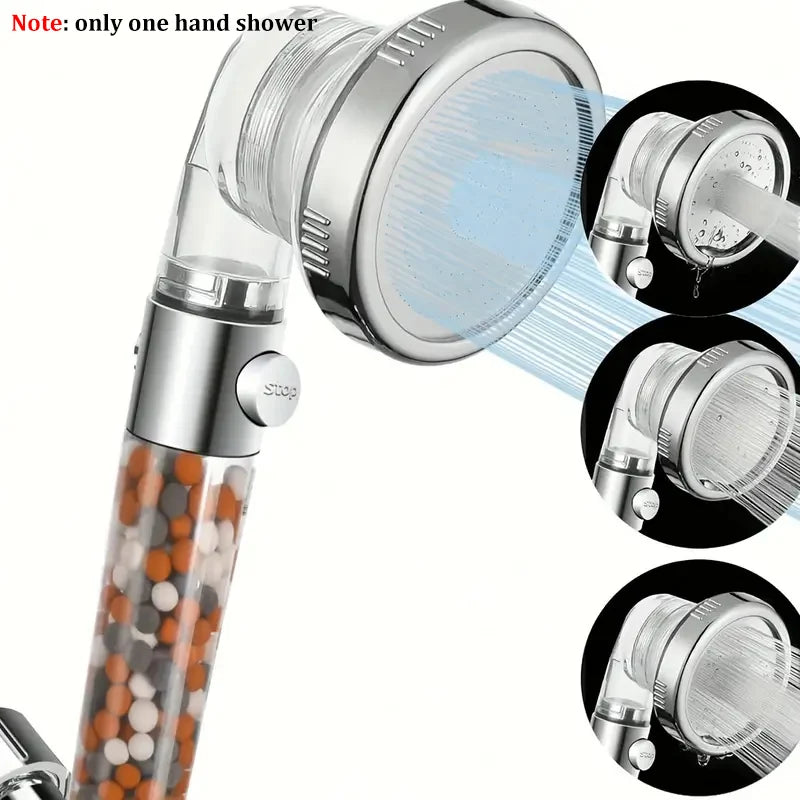 3-Mode Negative Ion Filter Handheld Shower Head | Water-Saving