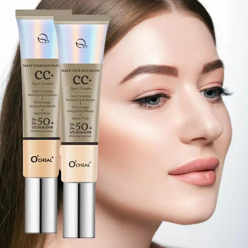 CC Cream Concealer Color Correcting Cream SPF 50 Sunscreen Full Coverage Foundation Lightweight Foundation Moisturizing Oasis Select